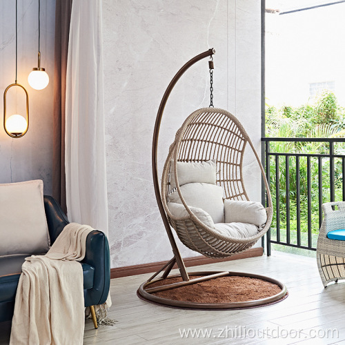 Rattan Outdoor Furniture Metal Egg Patio Hanging Chair